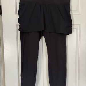 Athleta grey/purple 2-in-1 Leggings